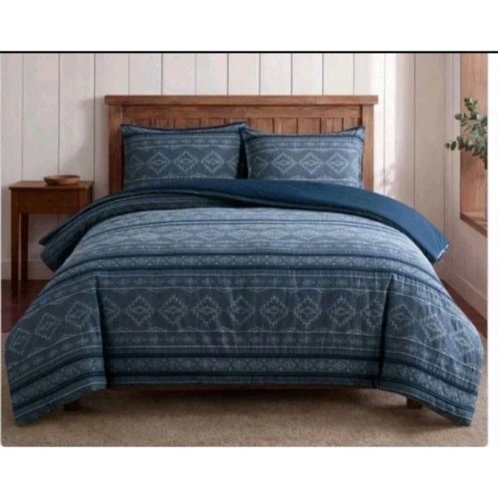 Pendleton 3-piece Otero Yarn-Dyed Jacquard Comforter Set New
